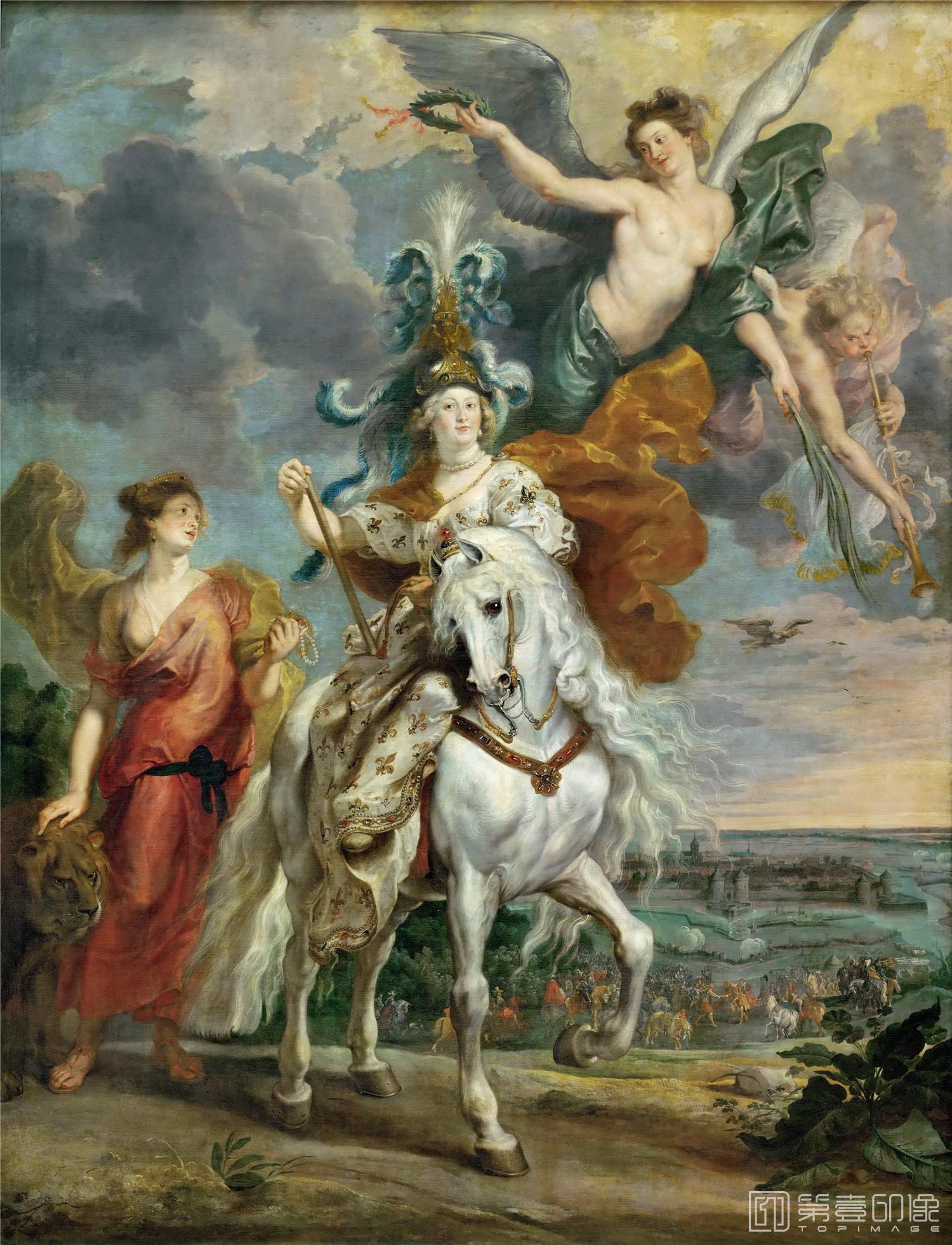 油画-卢浮宫-Peter Paul RubensMedici Cycle- Triumph at Juliers, September 1, 1610-1482